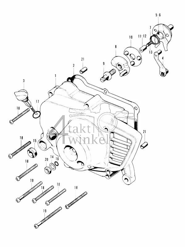 E6 - Right Crankcase Cover