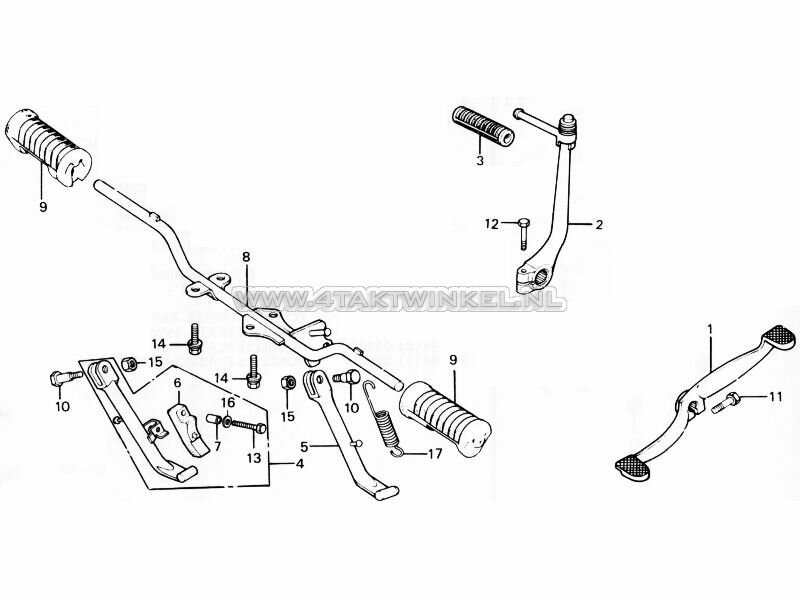 F15 - Step - Kick Starter Arm - Change Pedal