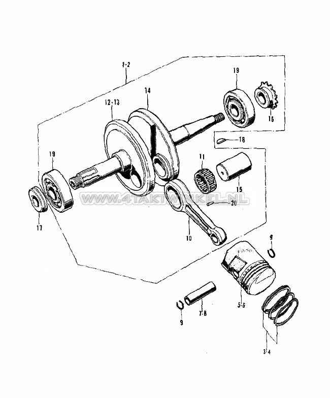 E8 - CRANKSHAFT - PISTON