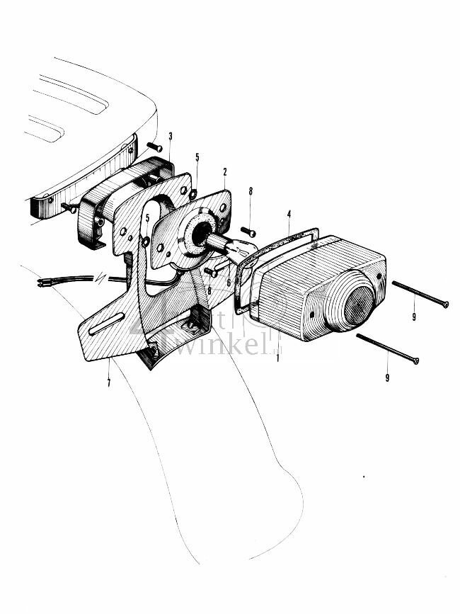 F7-2 - Tail Light (used in USA & Netherlands)