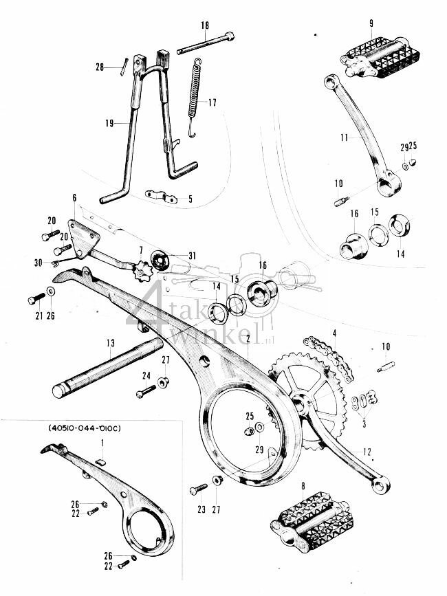 F8 - Stand - Chain Case - Crank Arm