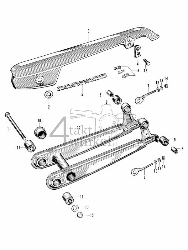 F7 - Chain Case - Rear Fork