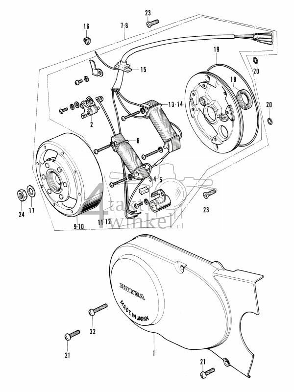 E4 - Left Crankcase Cover - Generator