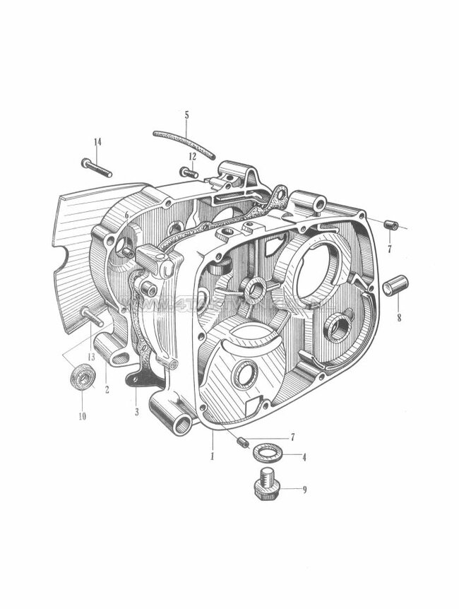 E8 - Crankcase - Cylinder Stud