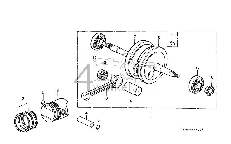 E14 - Crankshaft - Piston