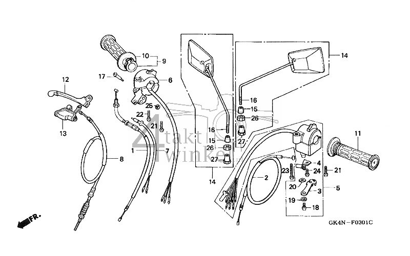 F3-1 - Handle Lever - Switch - Cable (C50CM2)