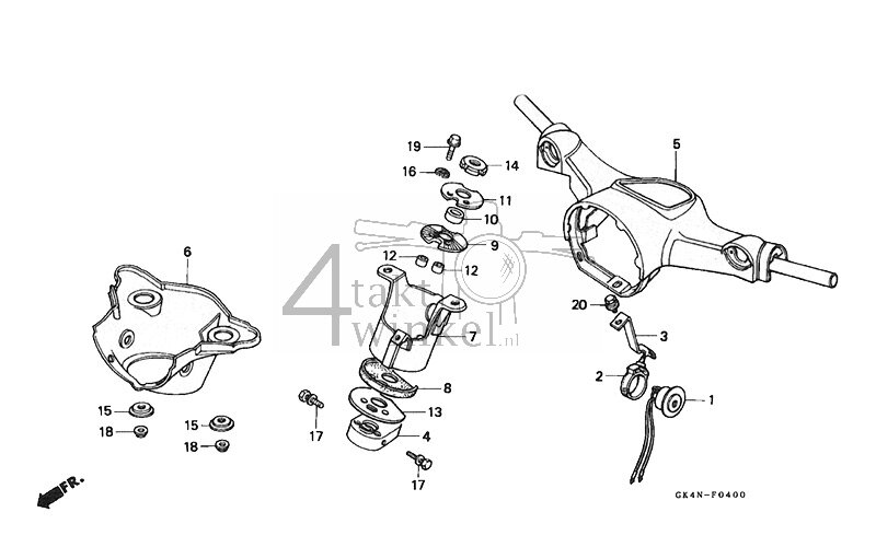F4 - Handle Pipe - Top Bridge (C50B1/D1/ST1/S1)