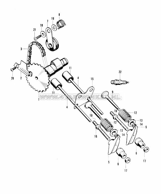 E3 - SOUPAPES ET ARBRE A CAMES