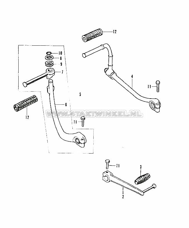 F20 - CHANGE PEDAL - KICKSTARTER ARM