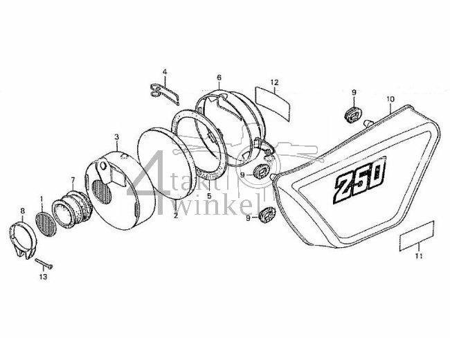 F9 - Air Cleaner - Side Cover