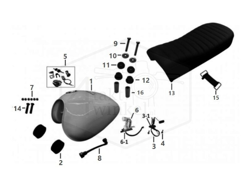 F10 - TANK - SEAT - LOCK KIT