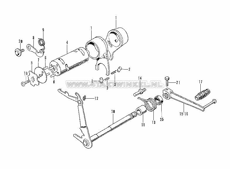 E14 - GEAR DRUM - SELECTOR
