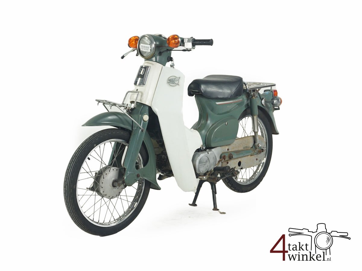 VENDU! Honda C50 6v, green, 13308km