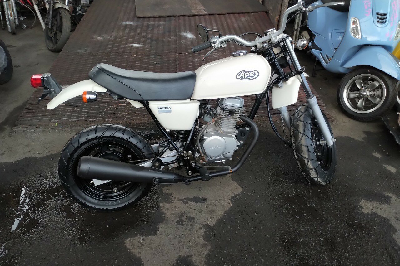 SOLD! Honda Ape 50, Japonais, Blanc, 7367 km