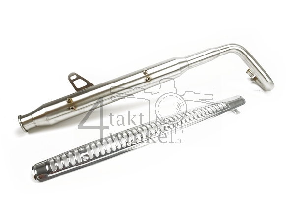 Echappement sportif, en haut, trompette, acier inox, ST125 Dax, r&eacute;f. JB04xxxx