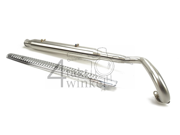 Echappement sportif, en haut, trompette, acier inox, ST125 Dax, r&eacute;f. JB04xxxx