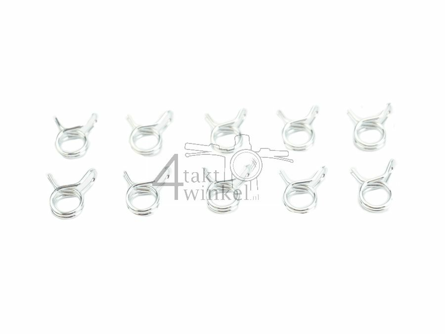 Collier de serrage du tuyau d&#039;essence 5 - 8mm, Par 10 pi&egrave;ces.