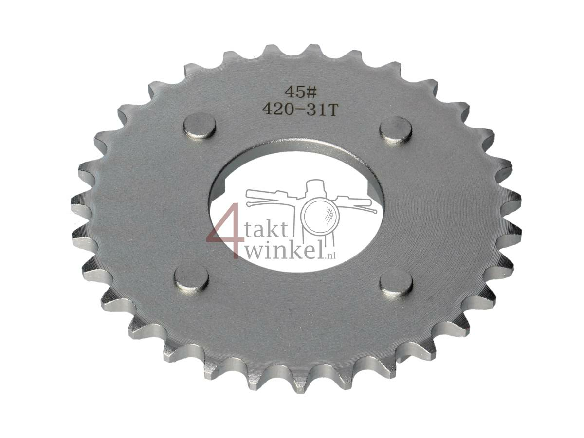 Pignon arri&egrave;re 31, convient pour SS50, CB50, CY50, Dax, argent
