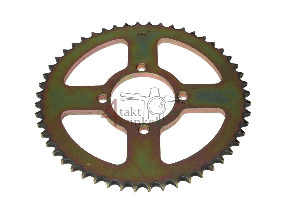 Pignon arri&egrave;re Hanway RAW50, Skyteam Classic, AGM Caferacer, 52 dents, 428, STD produit utilis&eacute;