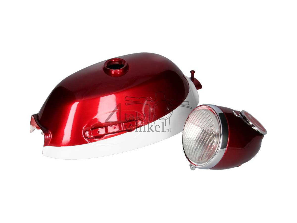 R&eacute;servoir, avec phare, pour Monkey, Z50a k2, rouge