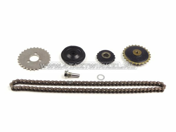 Kit de distribution, pour moteurs remplacements, complet