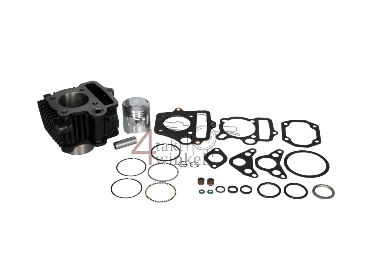 Kit de cylindre, avec piston et joint 70cc, culasse OT70 49cc empr.&nbsp;acier