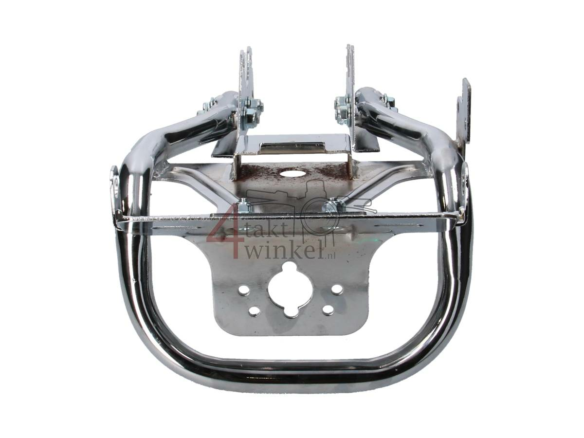 Porte bagage Monkey barre de maintien, avec support de lampe, chrome, produit de 2&egrave;me chance