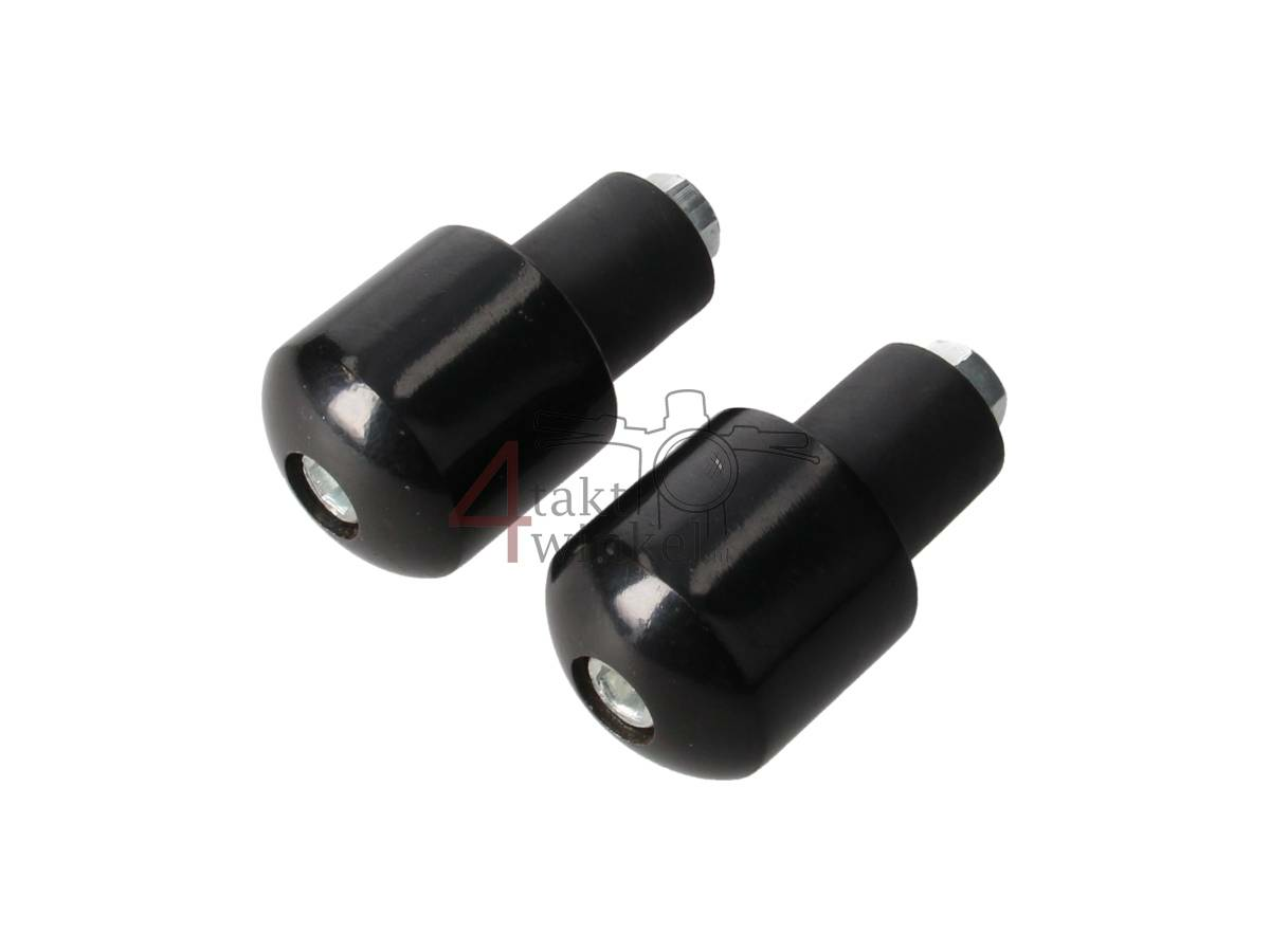 Embouts de guidon, petit rond, noir, produit de 2&egrave;me chance