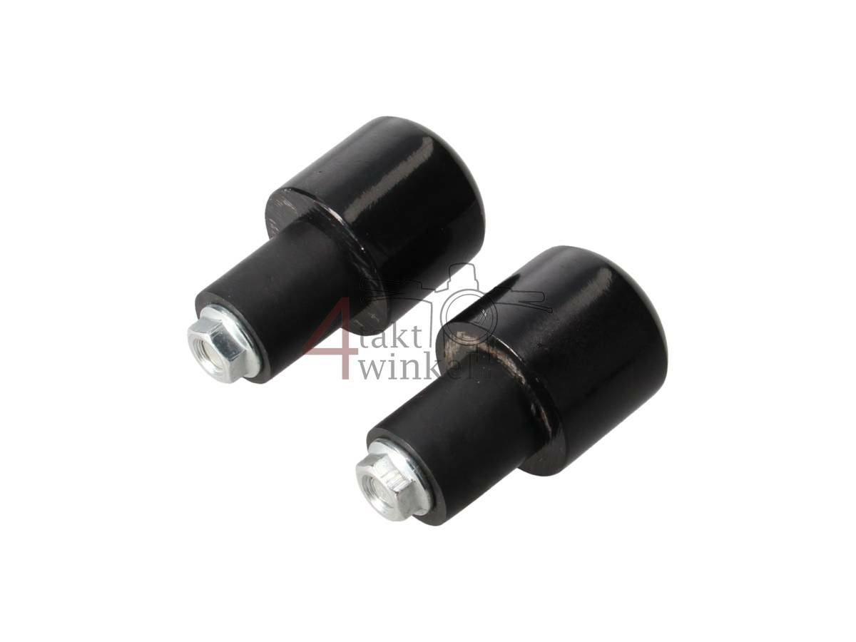 Embouts de guidon, petit rond, noir, produit de 2&egrave;me chance