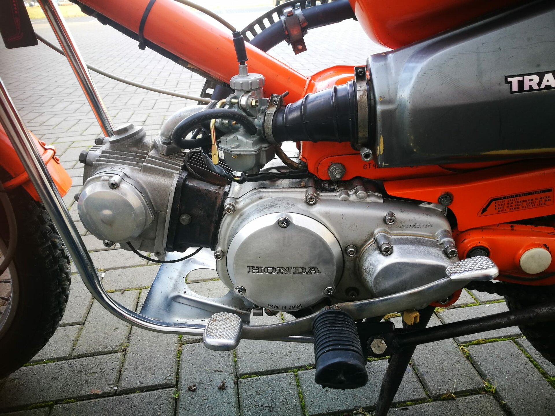 Honda CT90 K4, oranje, 2963 miles