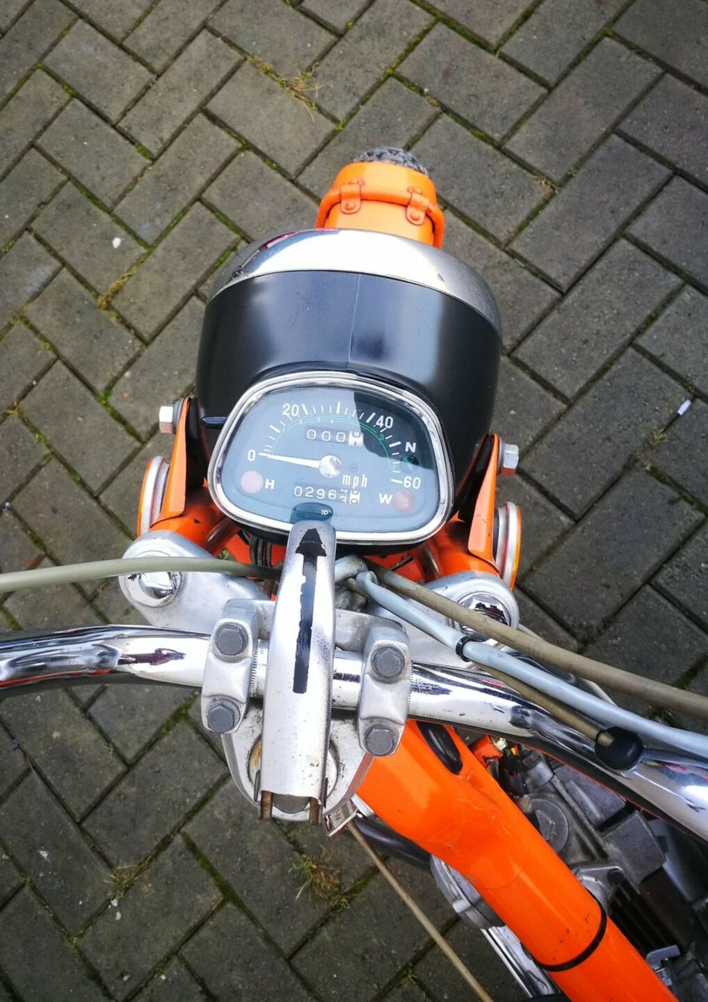 Honda CT90 K4, oranje, 2963 miles