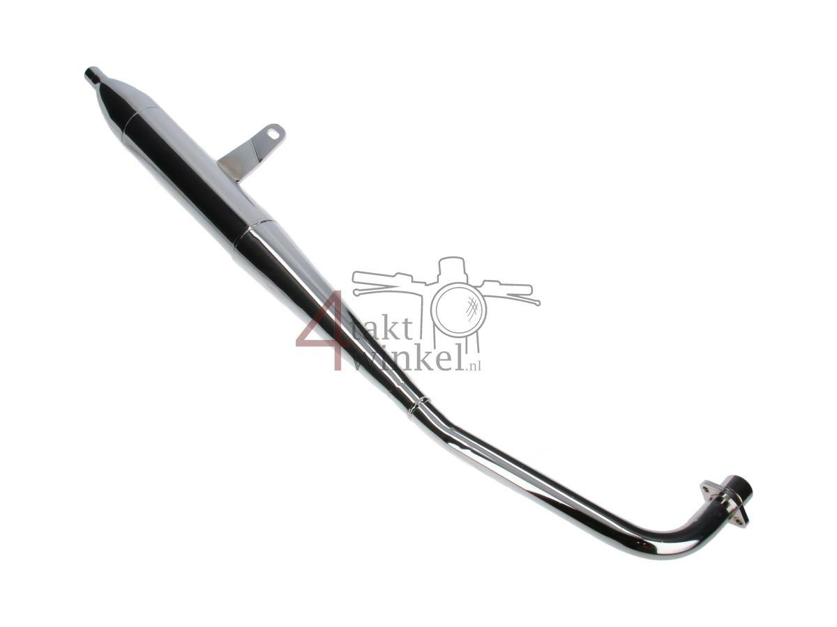 Pot d'&eacute;chappement sportif, AGM Caferacer, Skyteam Classic, Hanway RAW50, Chrome