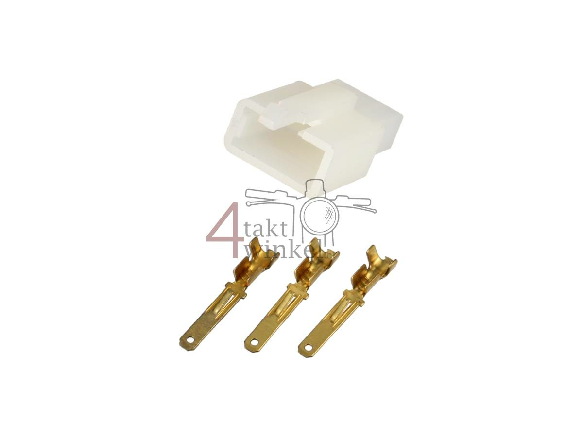 Cosse japonaise, cosse bloc 3 p&ocirc;les m&acirc;le