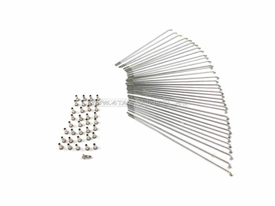 Jeu de rayons, roue avant avec frein &agrave; disque, convient pour CB50, SS50 met schijfrem