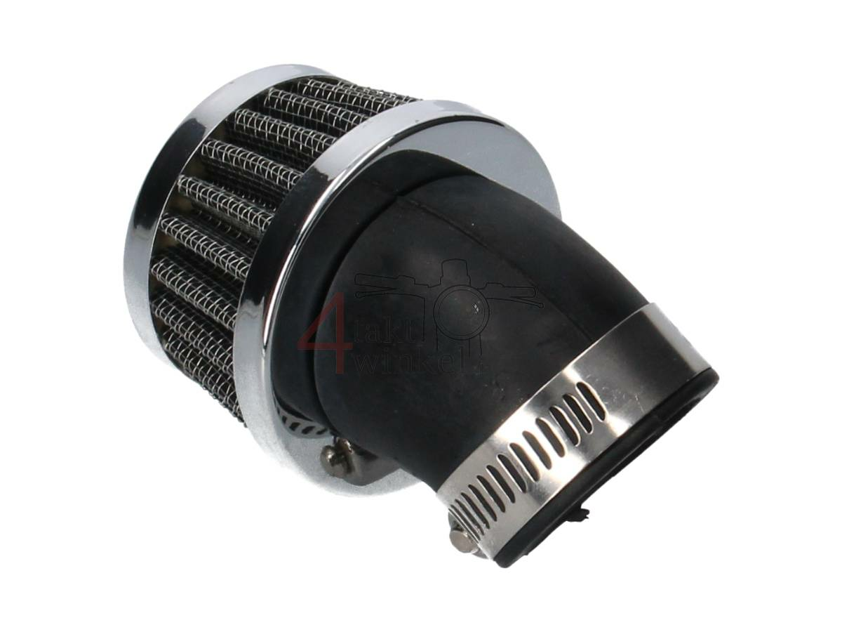 Filtre &agrave; air / cornet 35mm, 45 degr&eacute;s, Chrome, U-best