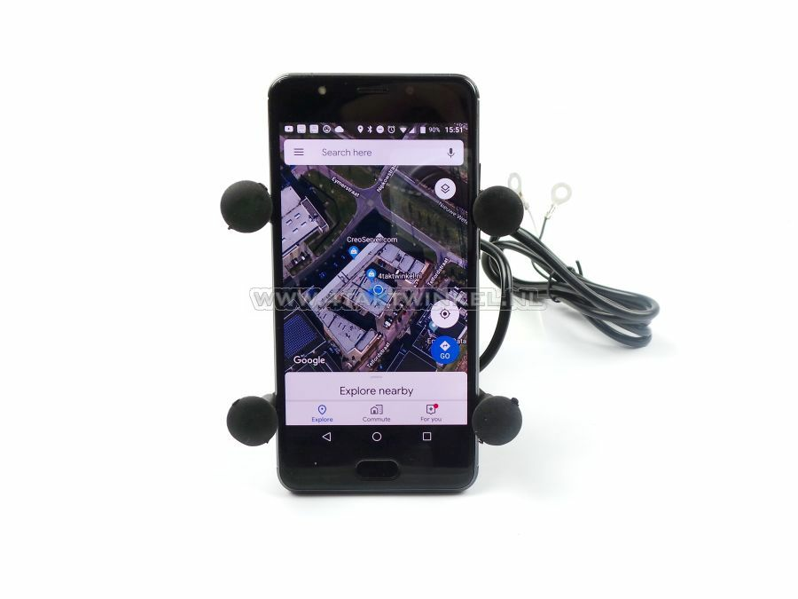 Chargeur USB, support de t&eacute;l&eacute;phone, pour cyclomoteur 12 volts, type 1