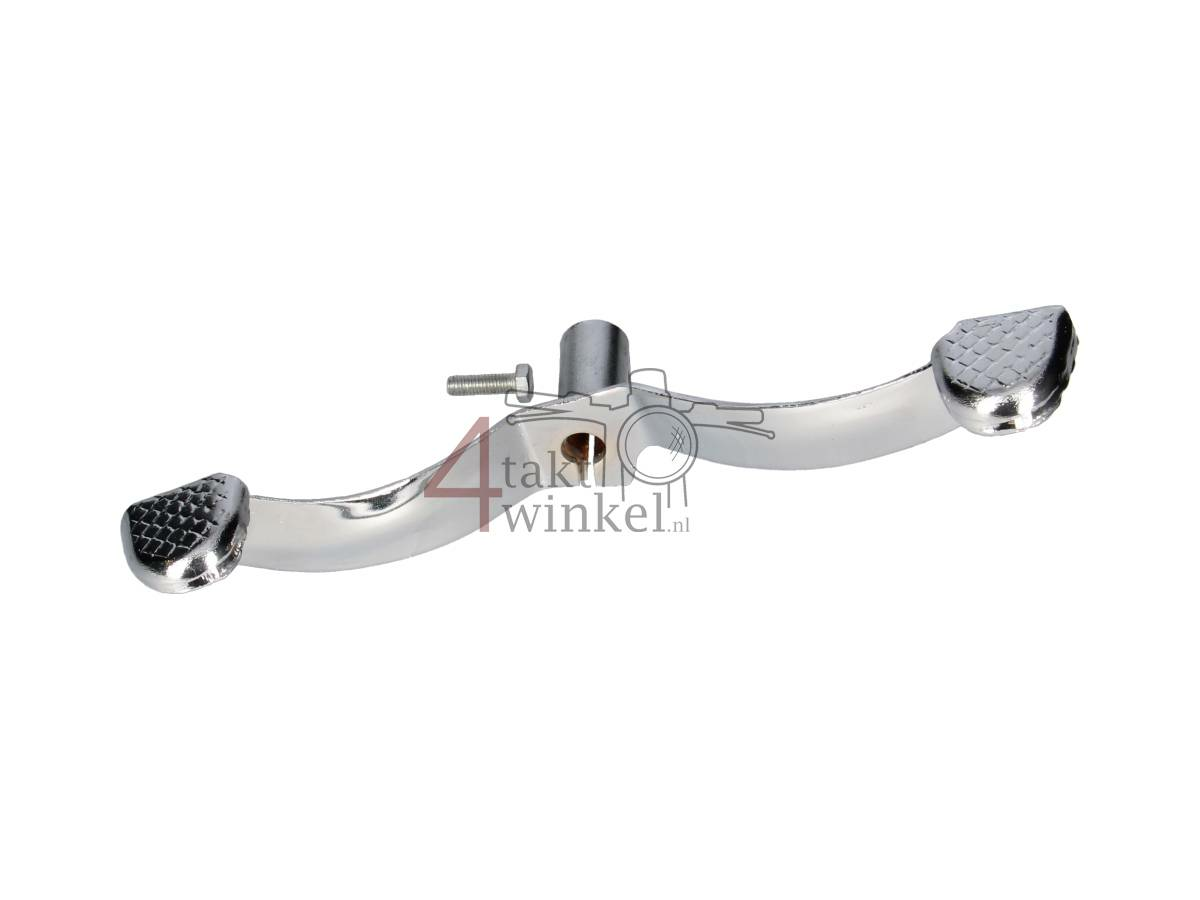 P&eacute;dale de s&eacute;lecteur de vitesses double, fixation longue, chrom&eacute;e, qualit&eacute; A produit de 2&egrave;me chance