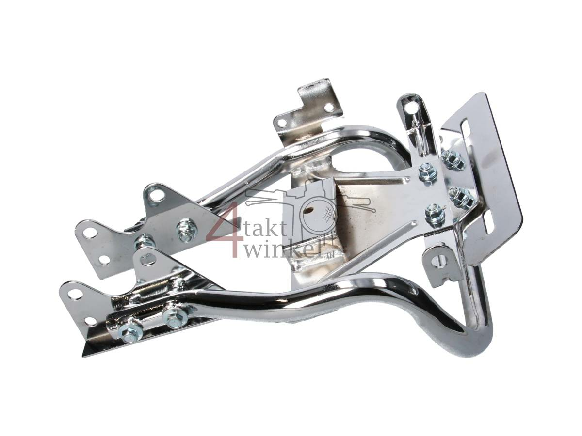 Porte bagage Monkey barre de maintien, avec support de lampe, chrome, produit de 2&egrave;me chance