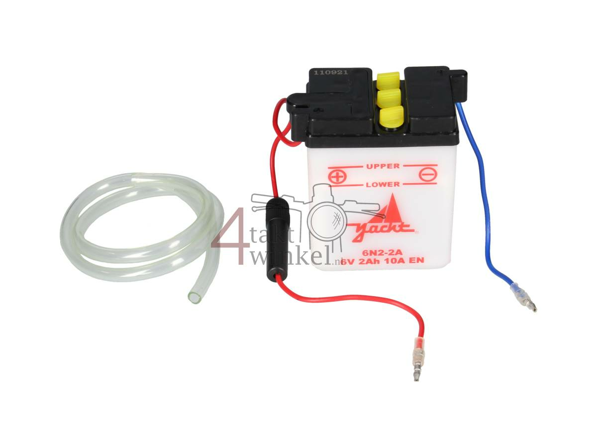 Batterie 6 volts 2 amp&egrave;res, batterie acide, convient pour SS50
