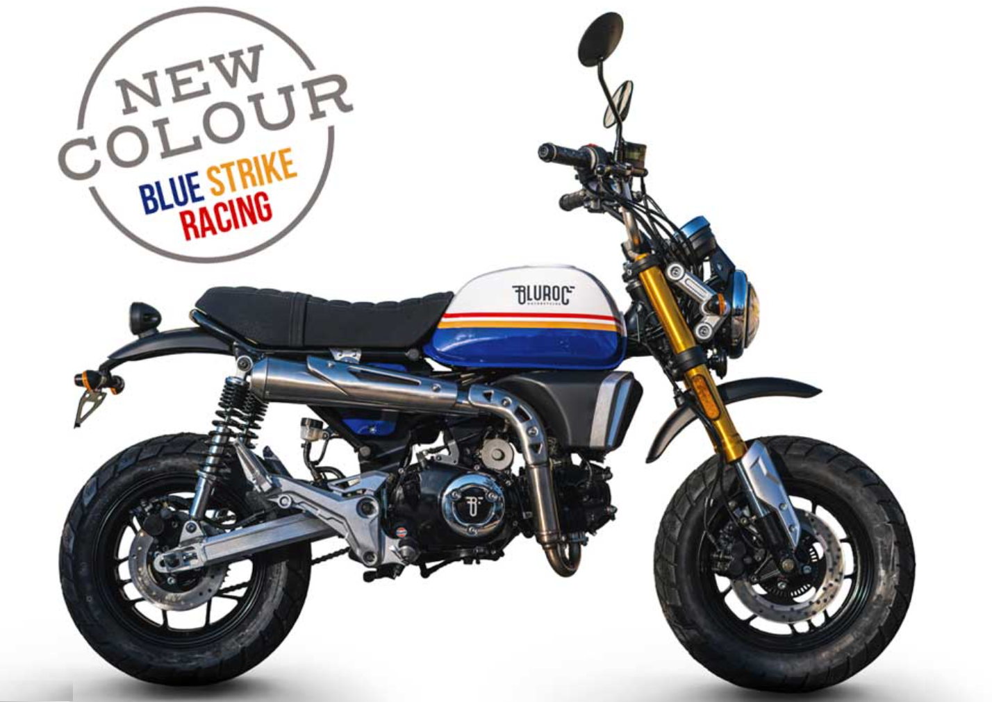 Bluroc X-Bongo EFI, 50cc, Euro 5, Bleu strike racing