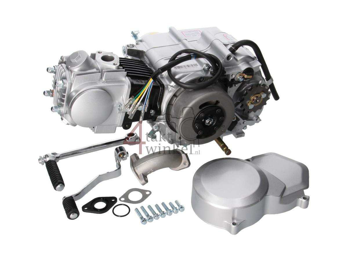 Moteur, 50cm3, embrayage manuel, Lifan, 4 vitesses, argent