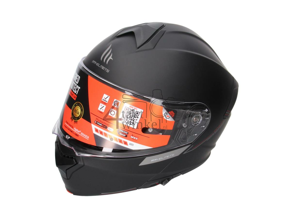 Casque MT, Le Mans Speed, Noir mat, Tailles S &agrave; XL