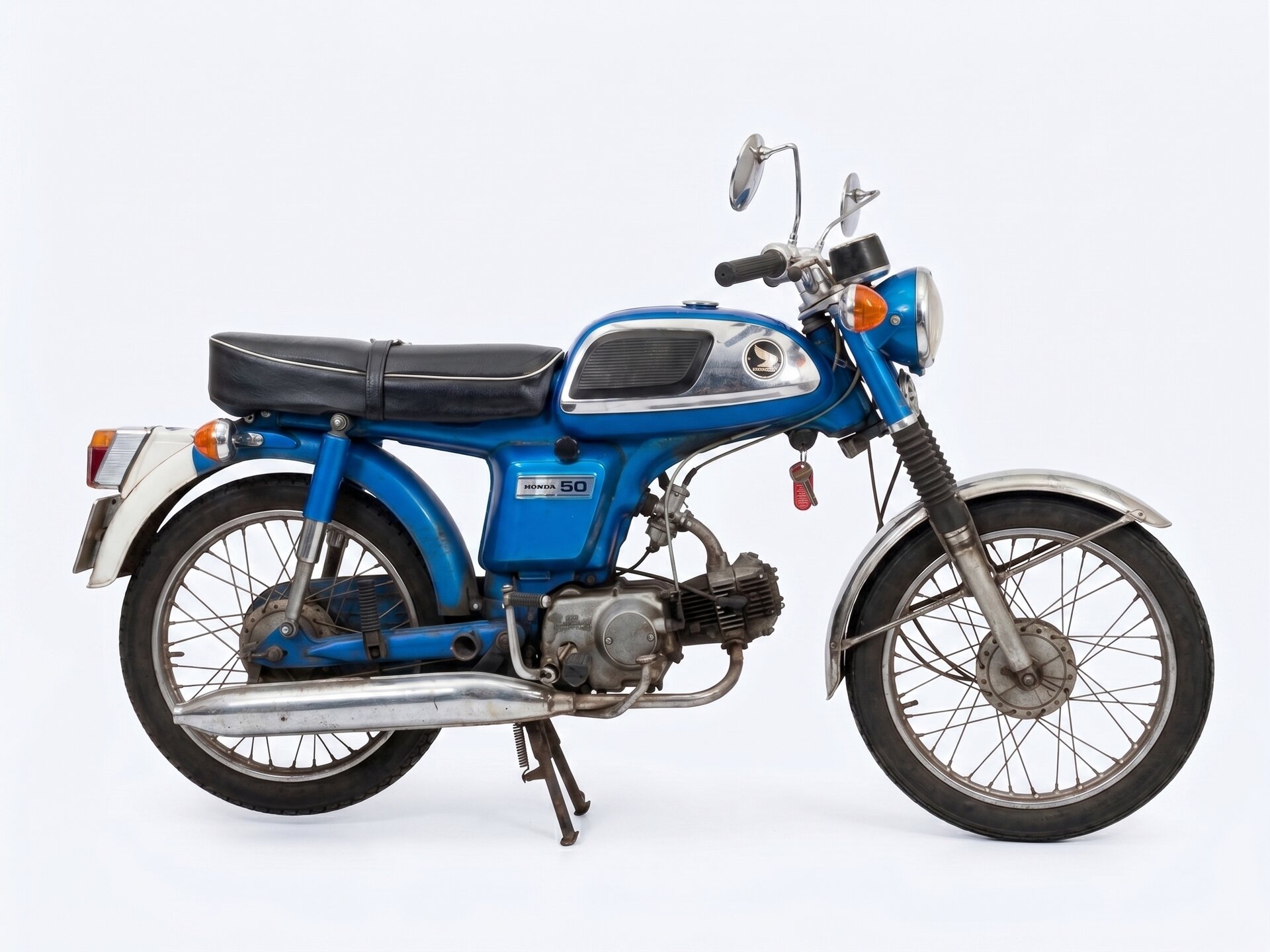 Honda CD50H, Bleu, cyclomoteur de projet