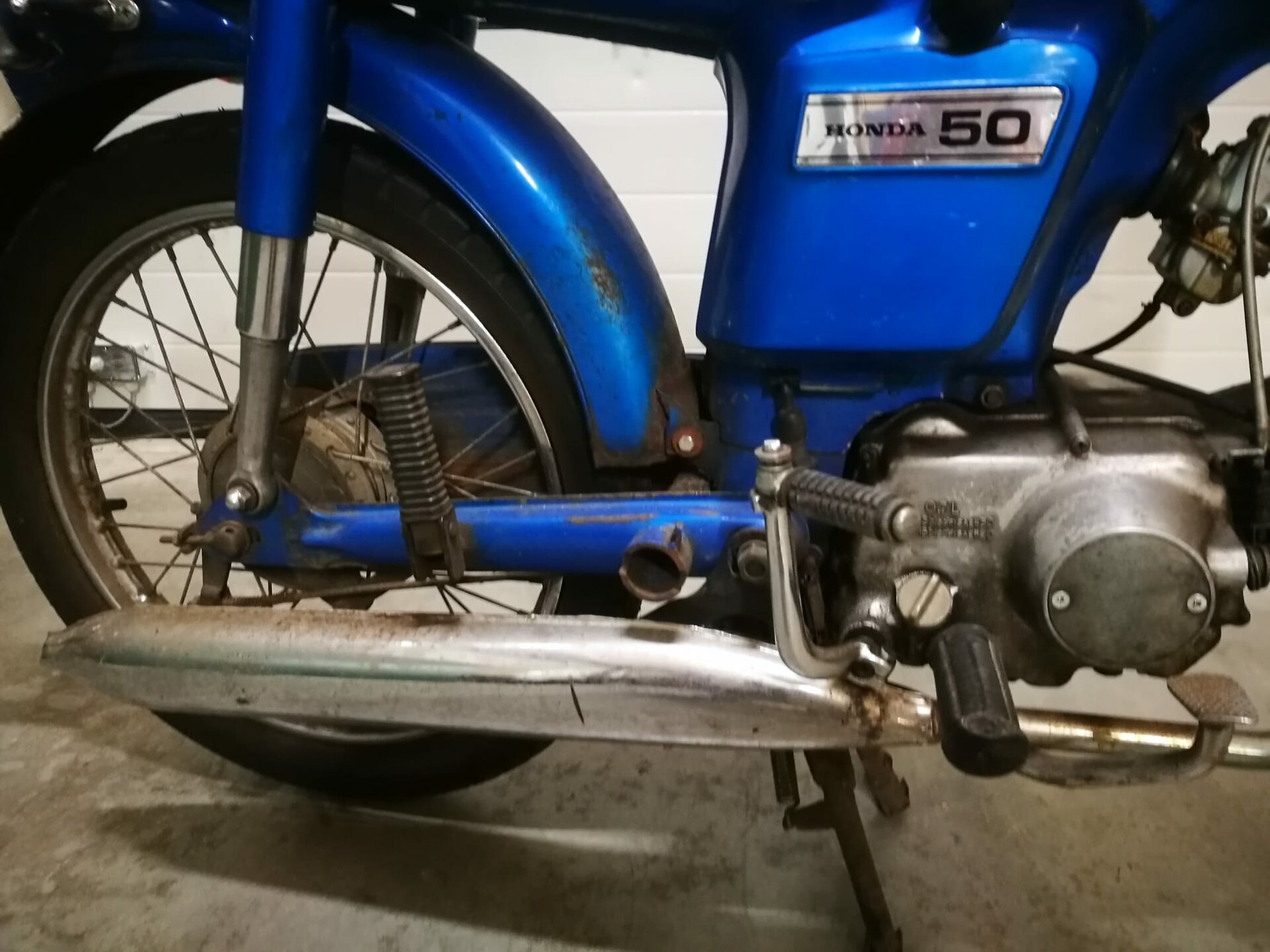 Honda CD50H, Bleu, cyclomoteur de projet