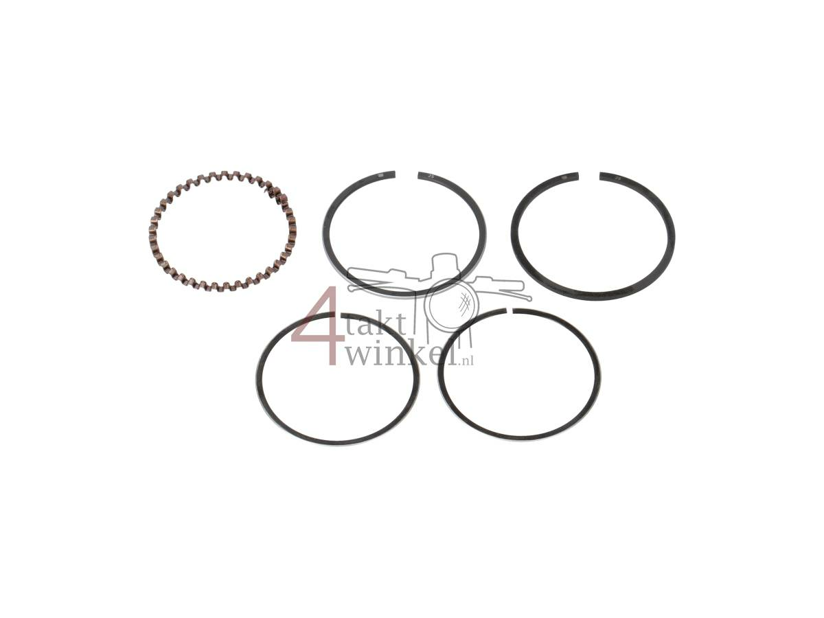 Segments de piston 50cc OT 6v 39,25mm 1&egrave;re surcote, Qualit&eacute; A