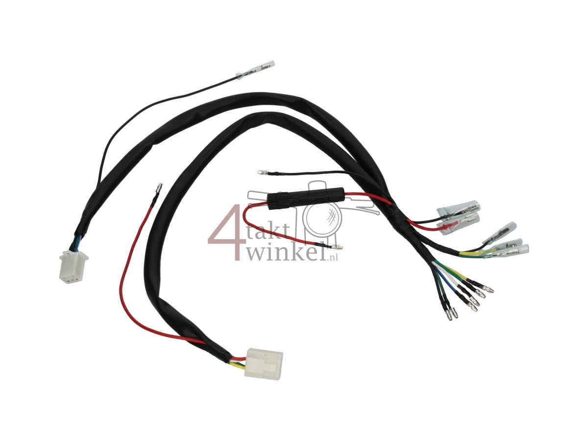 Faisceau &eacute;lectrique, adaptateur 6v > CDI, C50, Dax, Chaly, OT, cosses cylindriques