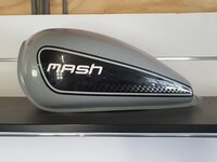 Réservoir, Mash Fifty, version carburateur, noir produit de 2ème chance