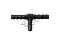 Pièce en T pour tuyau de carburant, 6mm, noir