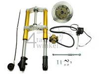 Fourche complète, Dax, 45mm USD, Kepspeed, type 2, or