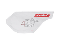 Autocollant, cache latéral, Mash Fifty, rouge, gauche